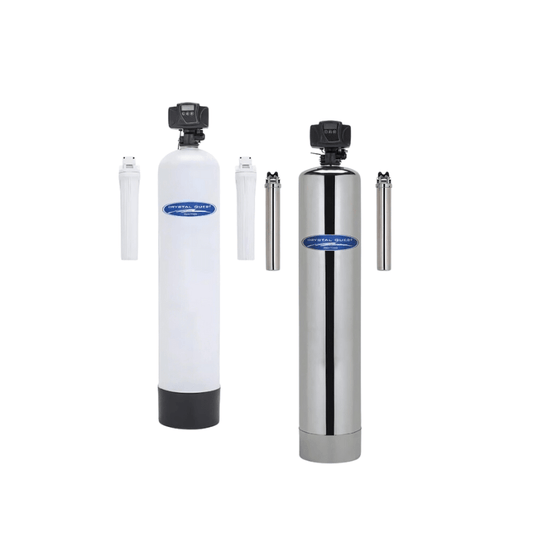 Crystal Quest SMART Whole House Water Filter with 6-stage filtration system for high-capacity, whole-house water purification.