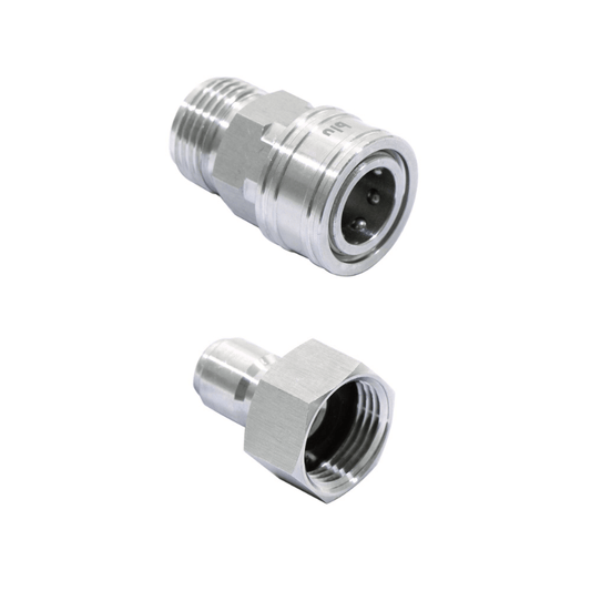 Blu Technology 10ft Quick Connect Water Hose | Stainless Steel