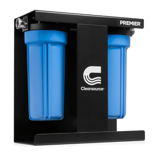 Clearsource Premier™ RV Water Filtration System – High-flow, 2-stage portable water filter for RVs and camping.