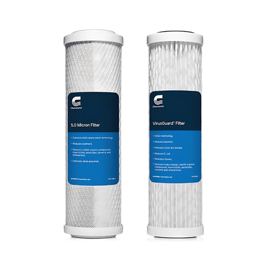 Clearsource Nomad™ RV Replacement Filters – Carbon block and VirusGuard™ for safe, clean drinking water in your RV.