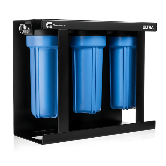 Clearsource Ultra™ 3-Stage RV Water Filtration System – High-flow, off-grid water filter for RVs and camping.