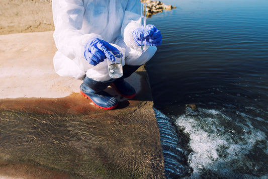 scientist water quality testing