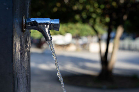 Water bubbles emphasizing freshness and purity.