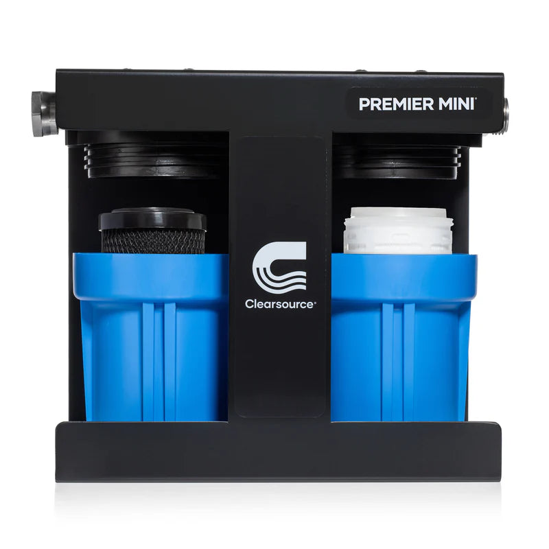 Clearsource Premier Mini™ 2-Stage RV Filter, Compact Design, 4.5 Gpm Flow Rate, Multi-Stage Filtration for Clean Water on the Go!