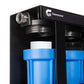 Ultra Mini 3-Stage RV Water Filter, Compact Design, High Flow Rate, Effective Contaminant Removal, and Portable.