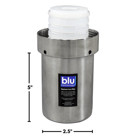 Blu Tech AR3 replacement water filter cartridges, 3-stage 0.2 micron easy installation and high flow rate.