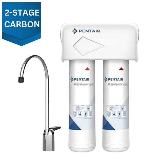 Pentair Pelican Water FreshPoint F2000-B2B Under Sink Filter w/ Faucet (Twin-Carbon)