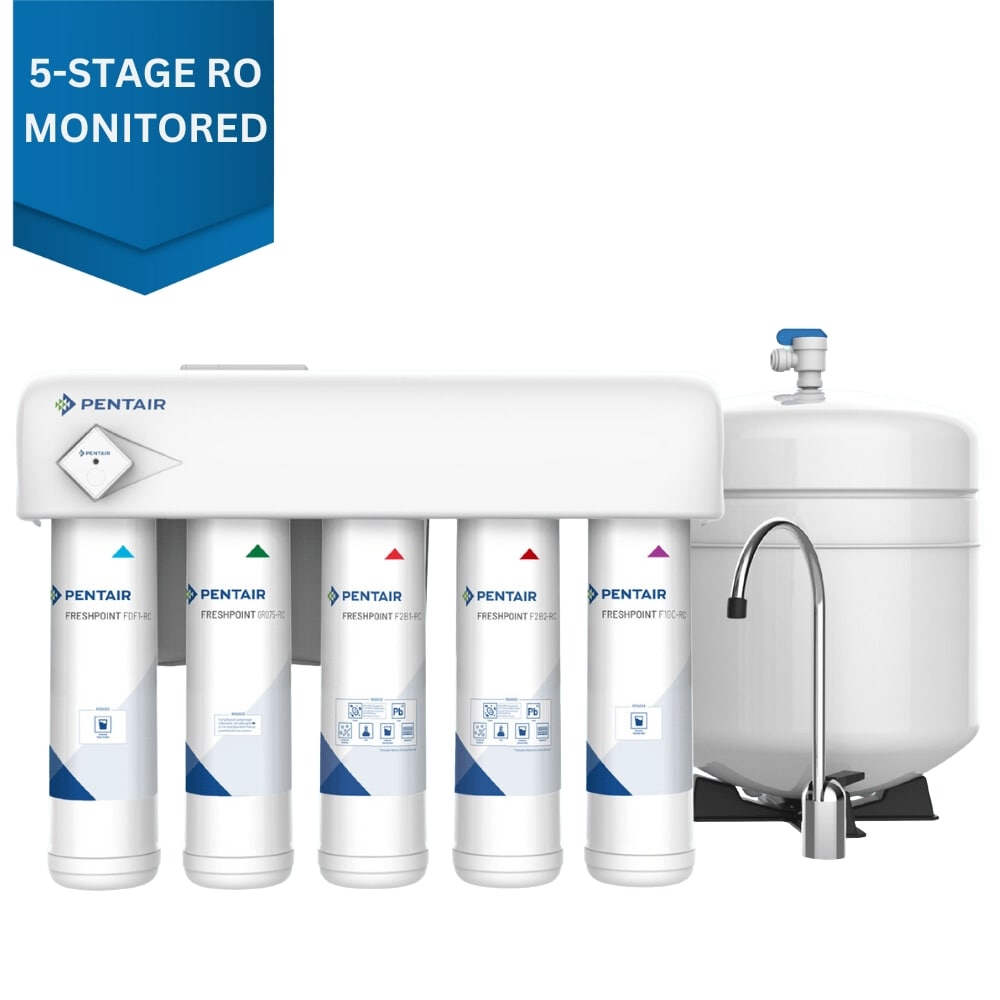 161152 Pelican Water Systems FreshPoint 5-Stage Undercounter Reverse Osmosis System w/ Monitor | Efficient Water Filtration