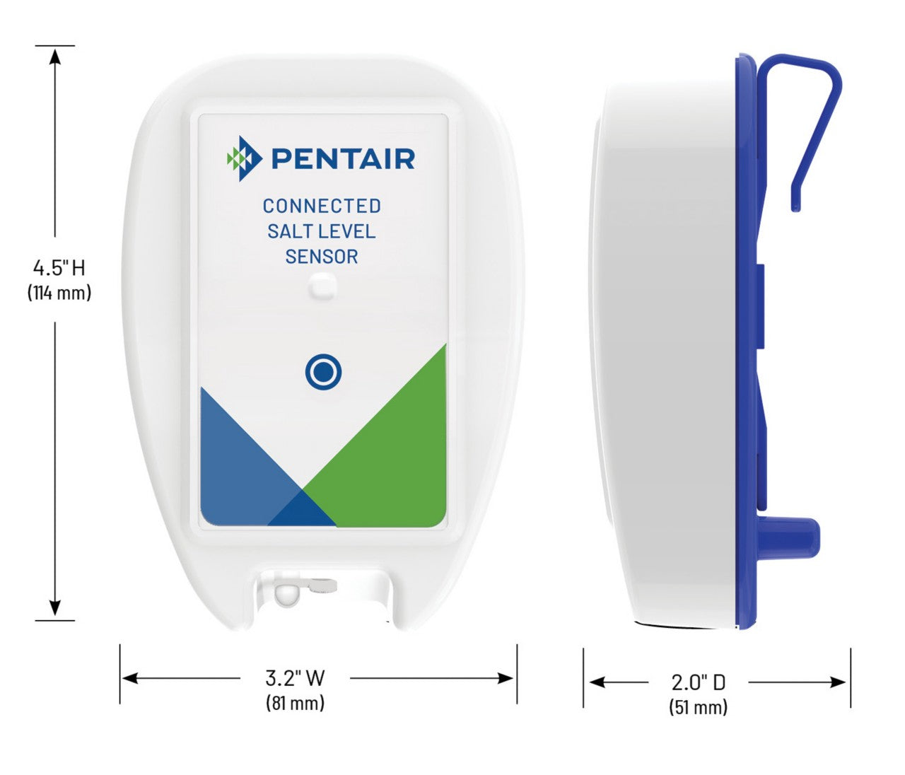 4005702 Pelican Water Pentair Connected Salt Level Sensor | Batter Powered, Wifi & Bluetooth Compatible