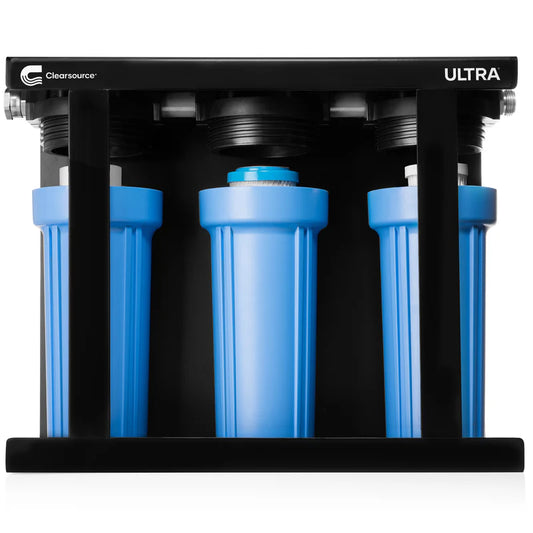 Ultra 3-Stage RV Water Filter System, 0.5 Micron Filtration, High Flow Rate, Effective Contaminant Removal, Easy Installation.