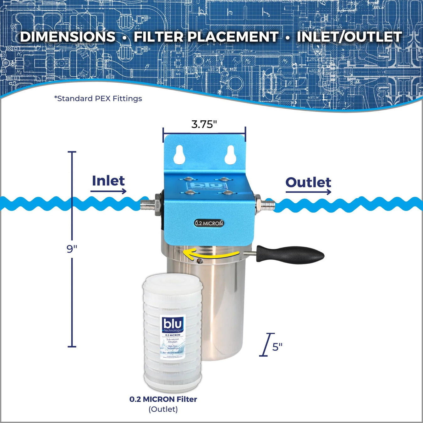 Blu Tech SOLO | Fixed RV Water Filtration System – Water Filter Direct