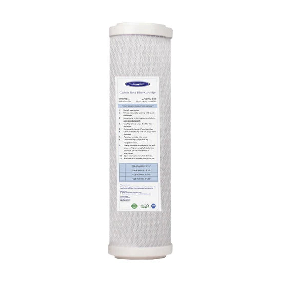 Crystal Quest Coconut Carbon Block Filter | 5-Micron Filtration