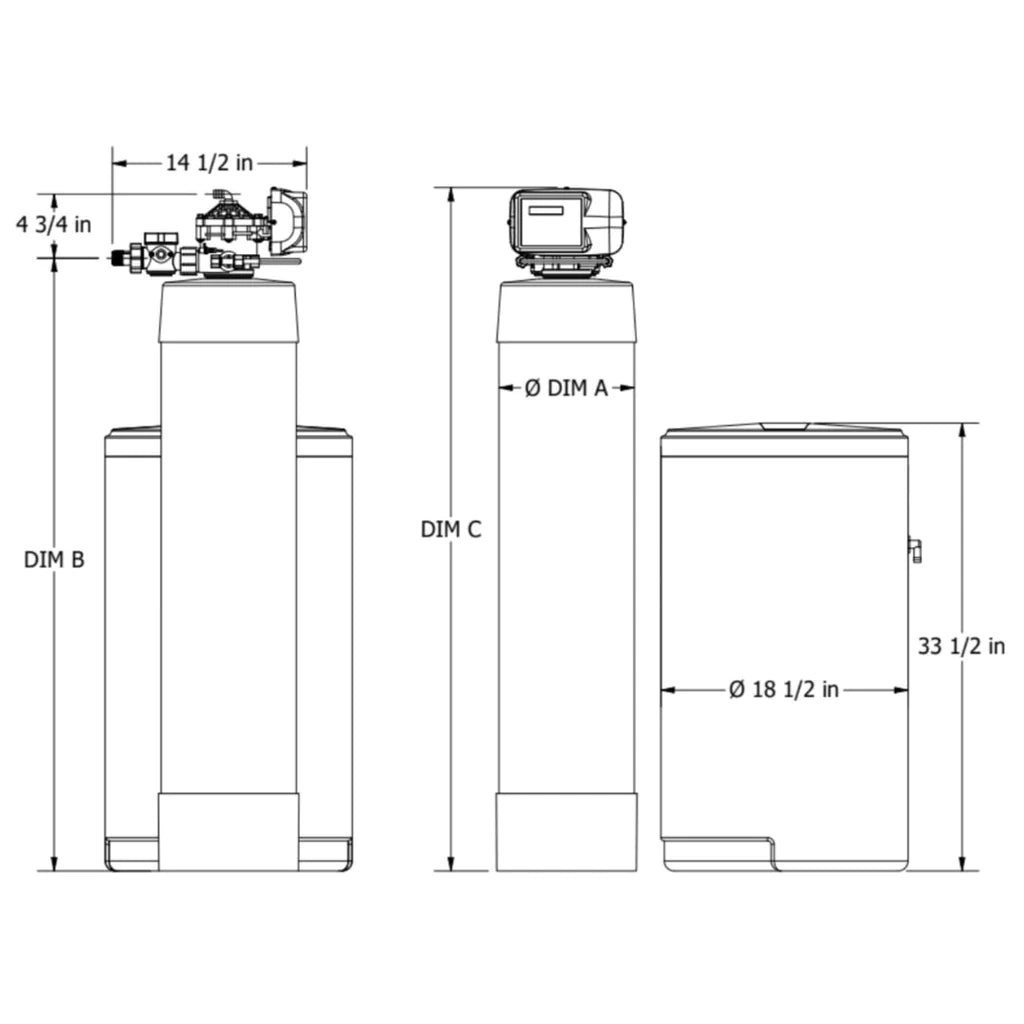 35920 Pelican Water Whole House Water Softener - Salt Based 11.6 GPM (1-2 Bathrooms)