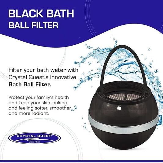 Bath Ball Filter, Black | Easy Install, GAC Filtration