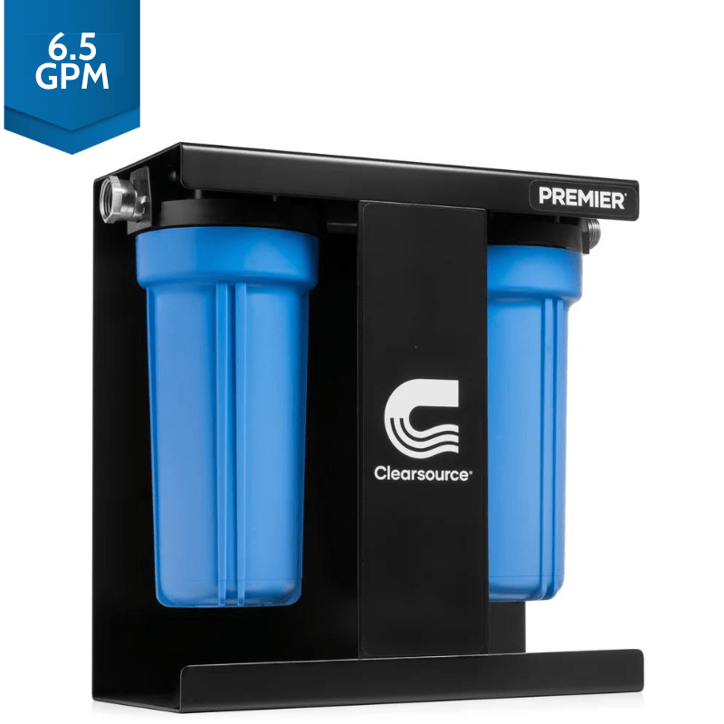 Premier RV water filter system with 0.2 micron filtration, bullet-proof design, high flow rate, and multi-stage filtration.