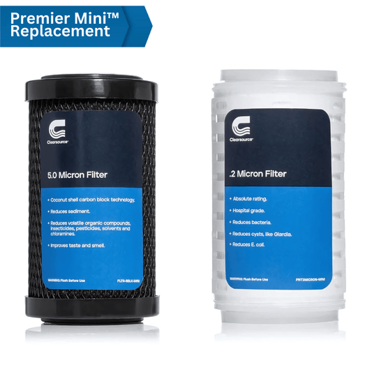 ClearSource Premier Mini™ RV Replacement Filters | Twin-Pack