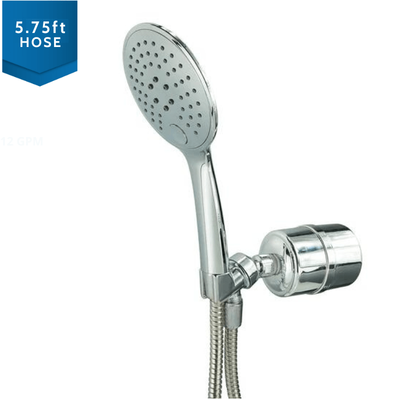 Handheld Shower Filter, Chrome | Chlorine removal, Easy install