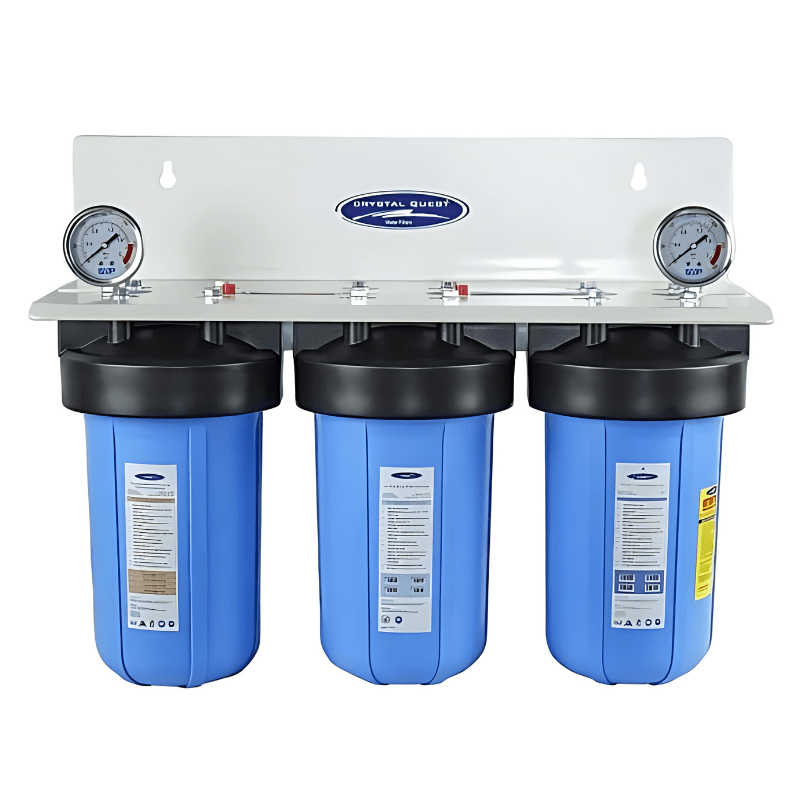 Compact whole house water filter system for efficient home water purification and easy installation