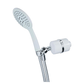 White Handheld shower filter removing chlorine and impurities