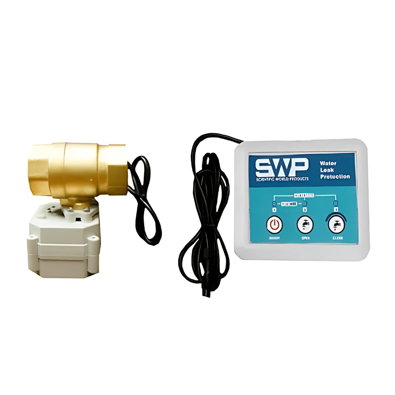 1" Smart leak detector valve for whole house water filters, automatic shut-off, water leak prevention.