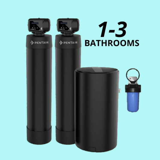 PAC4 Pelican Water Systems Salt Softener & Carbon Combo System | Ideal for 1-3 Bathrooms