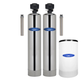 Stainless steel whole house water filter with conditioner softener combo for premium water treatment