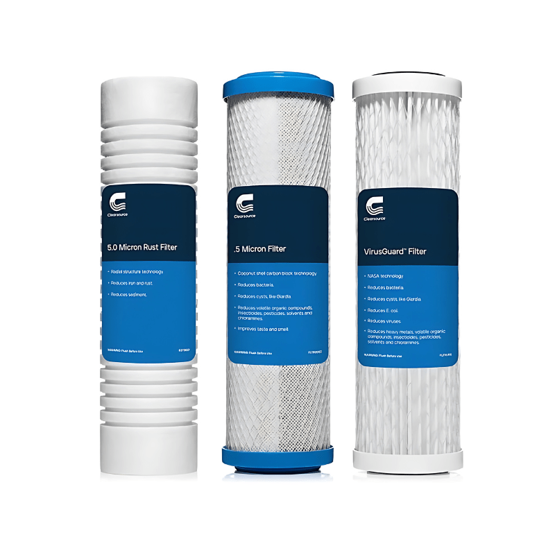 Ultra™ RV Replacement Filters (Triple Pack). Enjoy Clean Water with High Flow Rate, Multi-Stage Filtration, and Easy Installation for Your RV or caravan home.