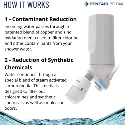 Pentair Pelican Water PSF-1C-P Chrome Shower Filter