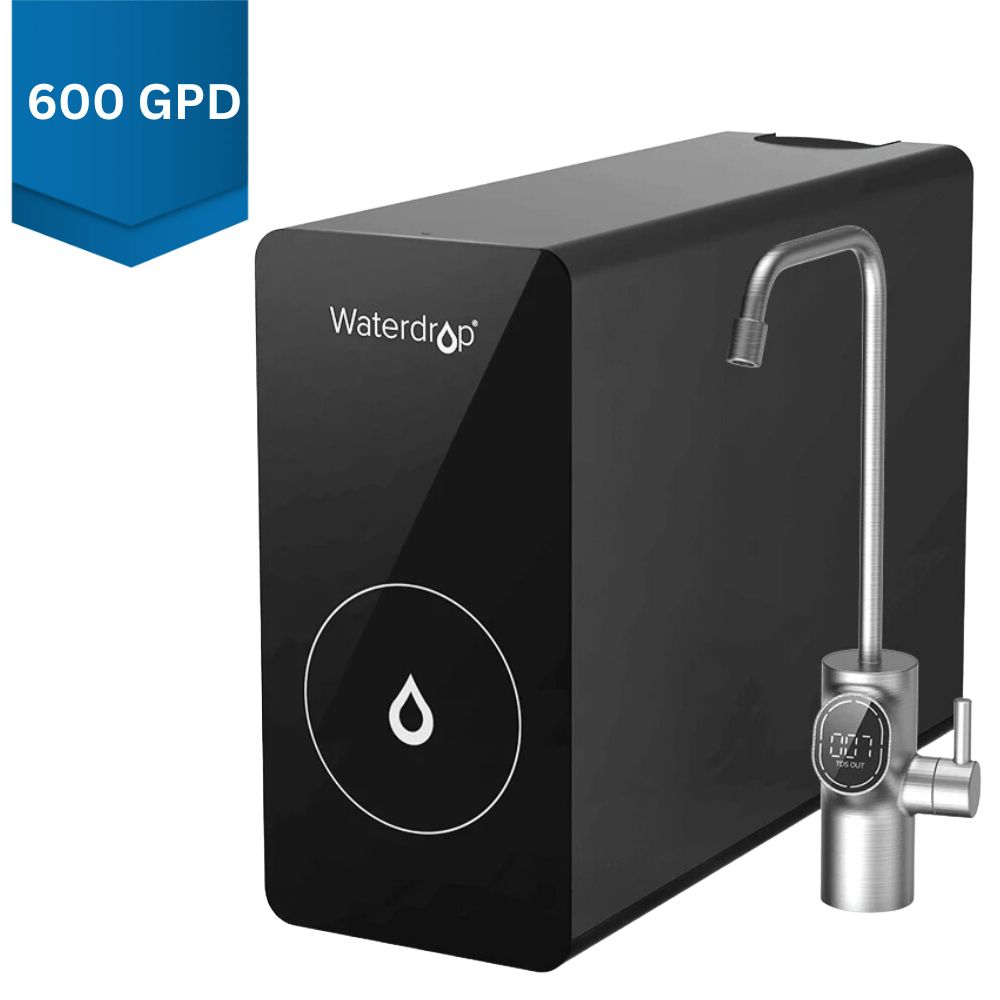 Under-sink water filter with advanced filtration, high flow rate and compact design for easy maintenance and pure water.